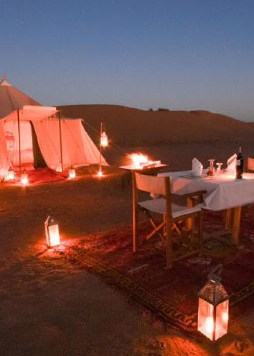Luxury bivouacs in the desert