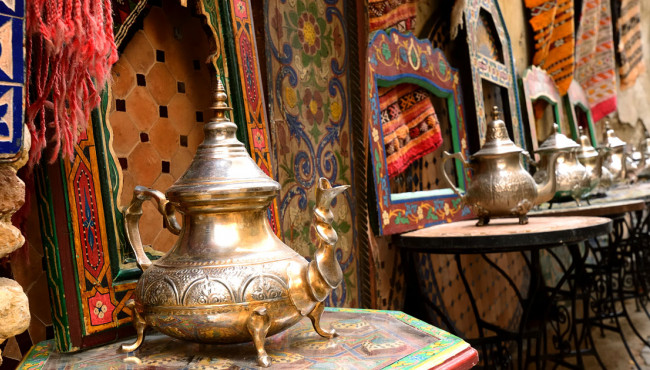 elements decoratifs sur le souk