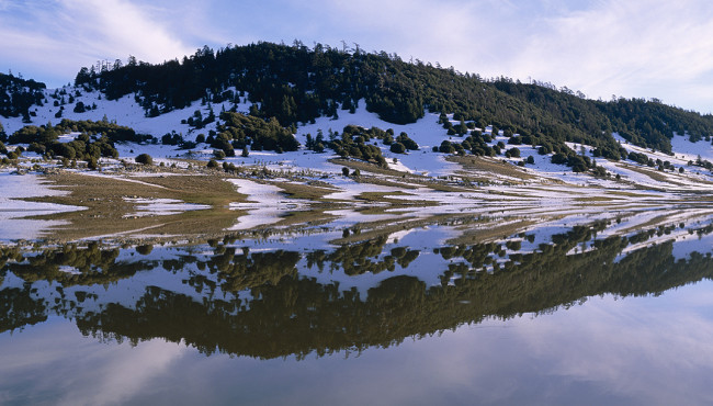 lake in ifrane and a beautiful natural landscape in morocco tourism