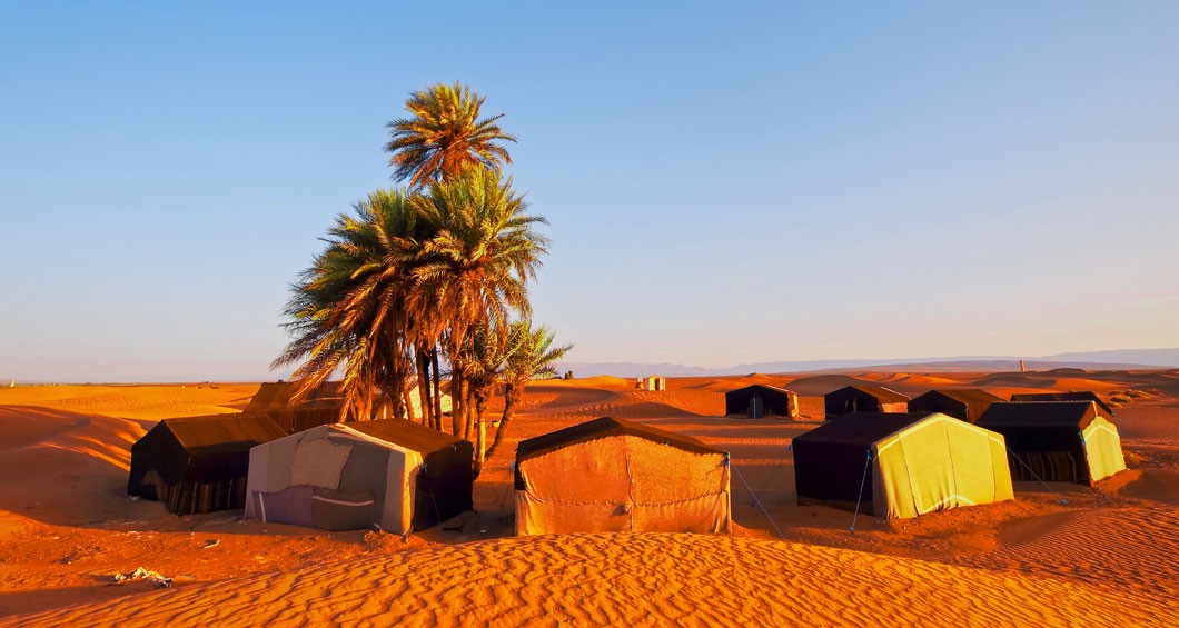 Acampar en el desierto