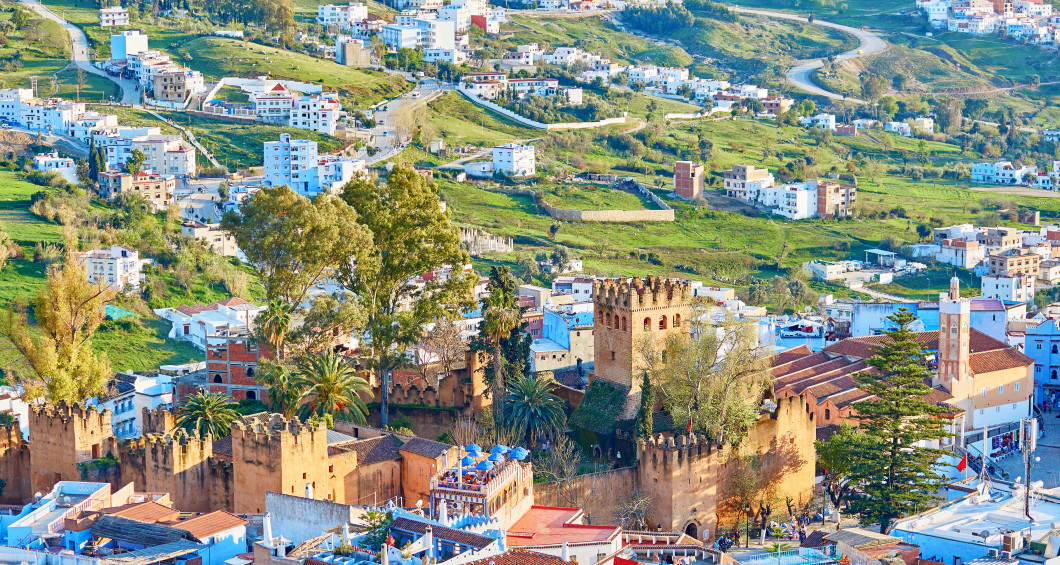 Vista panorámica de Chefchaouen